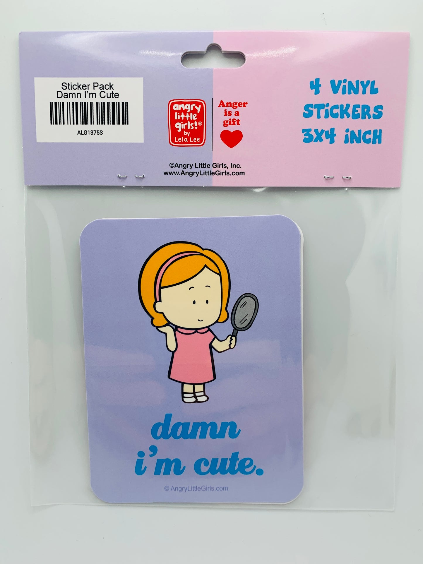 Damn I'm Cute vinyl sticker pack
