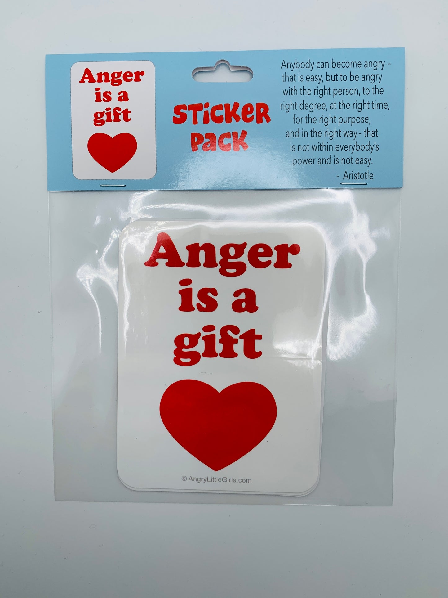 "Anger is a Gift" Sticker pack