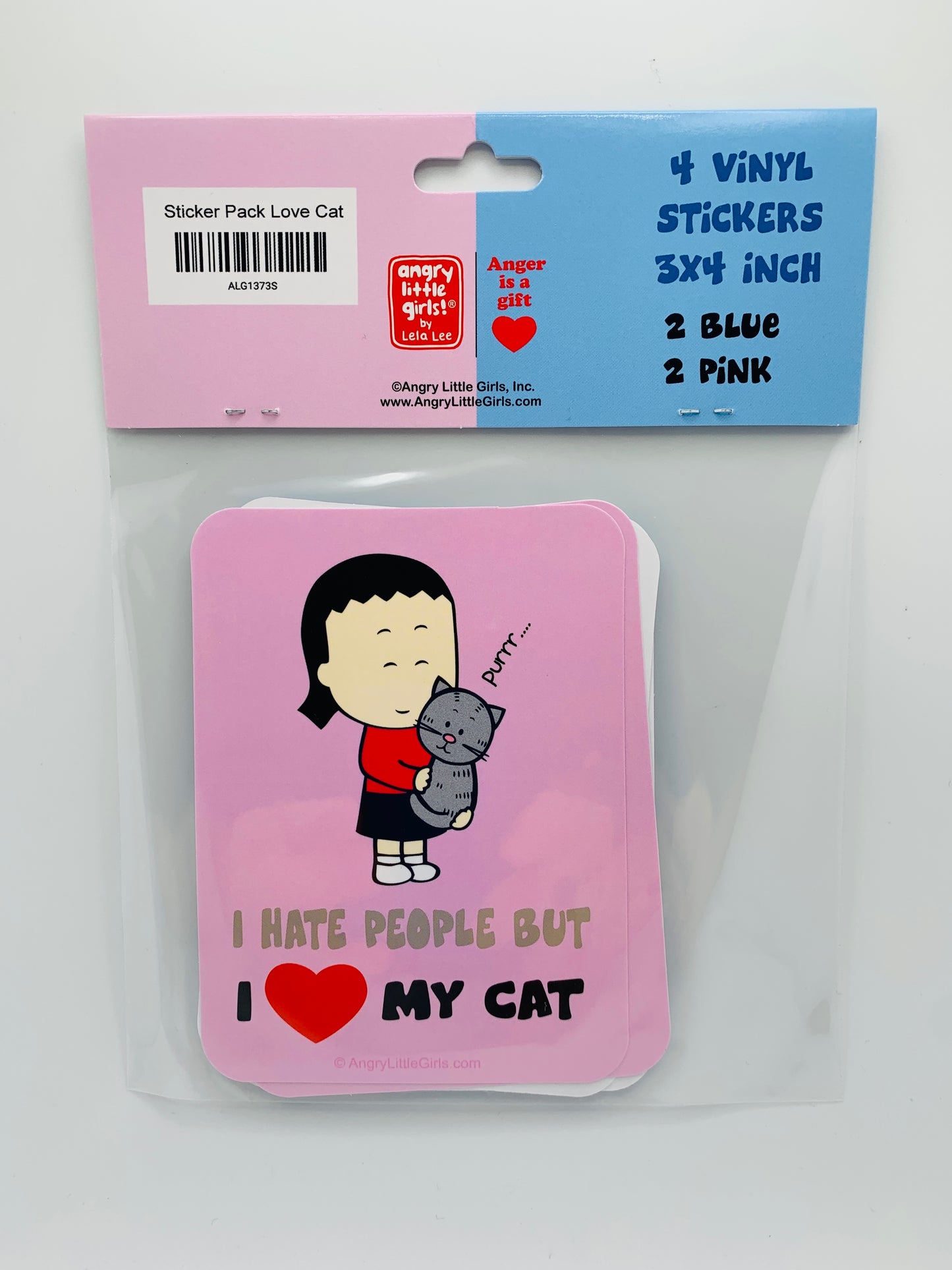 Sticker Pack I Hate People but I Love My Cat