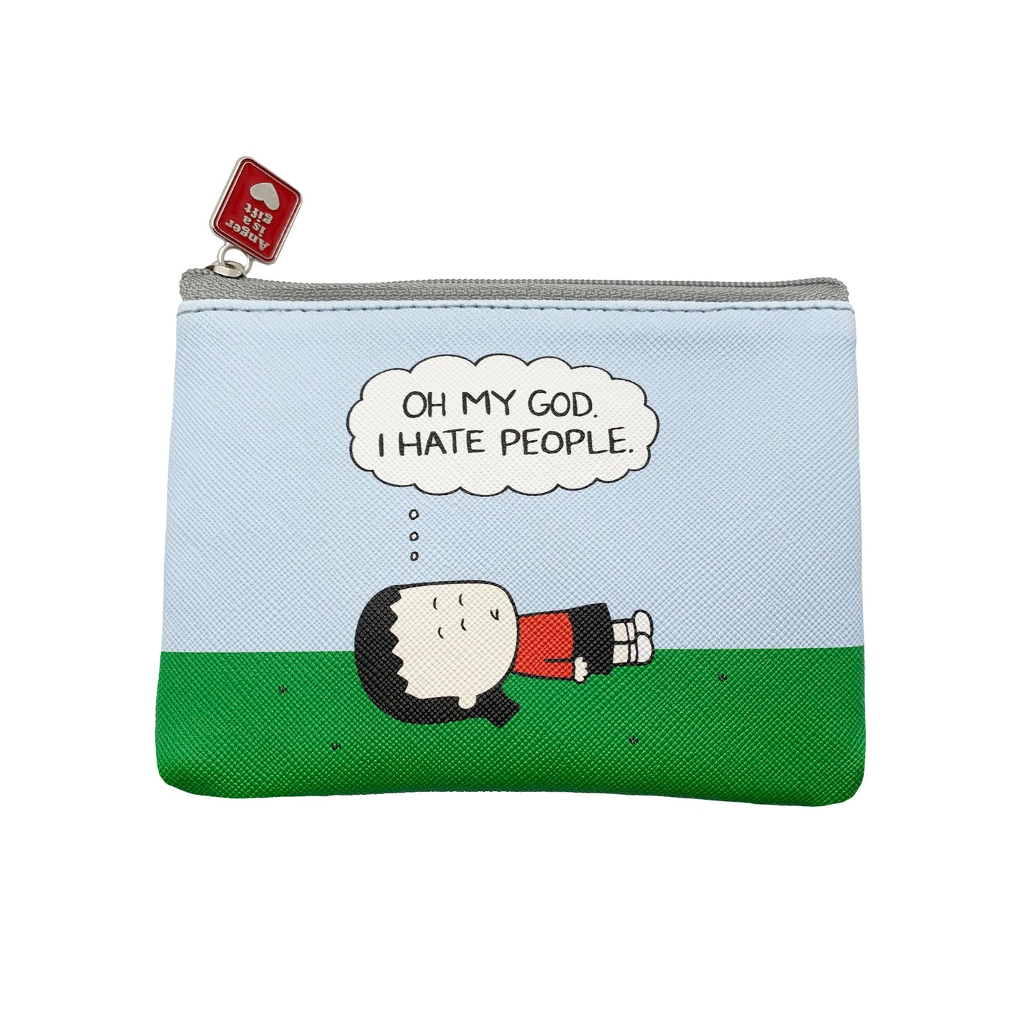 Coin bag: "I hate people / OMG I hate people"