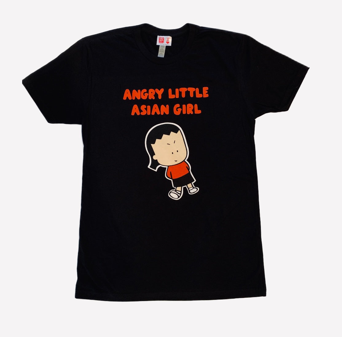 ADULT Angry Little Asian Girl tshirt black