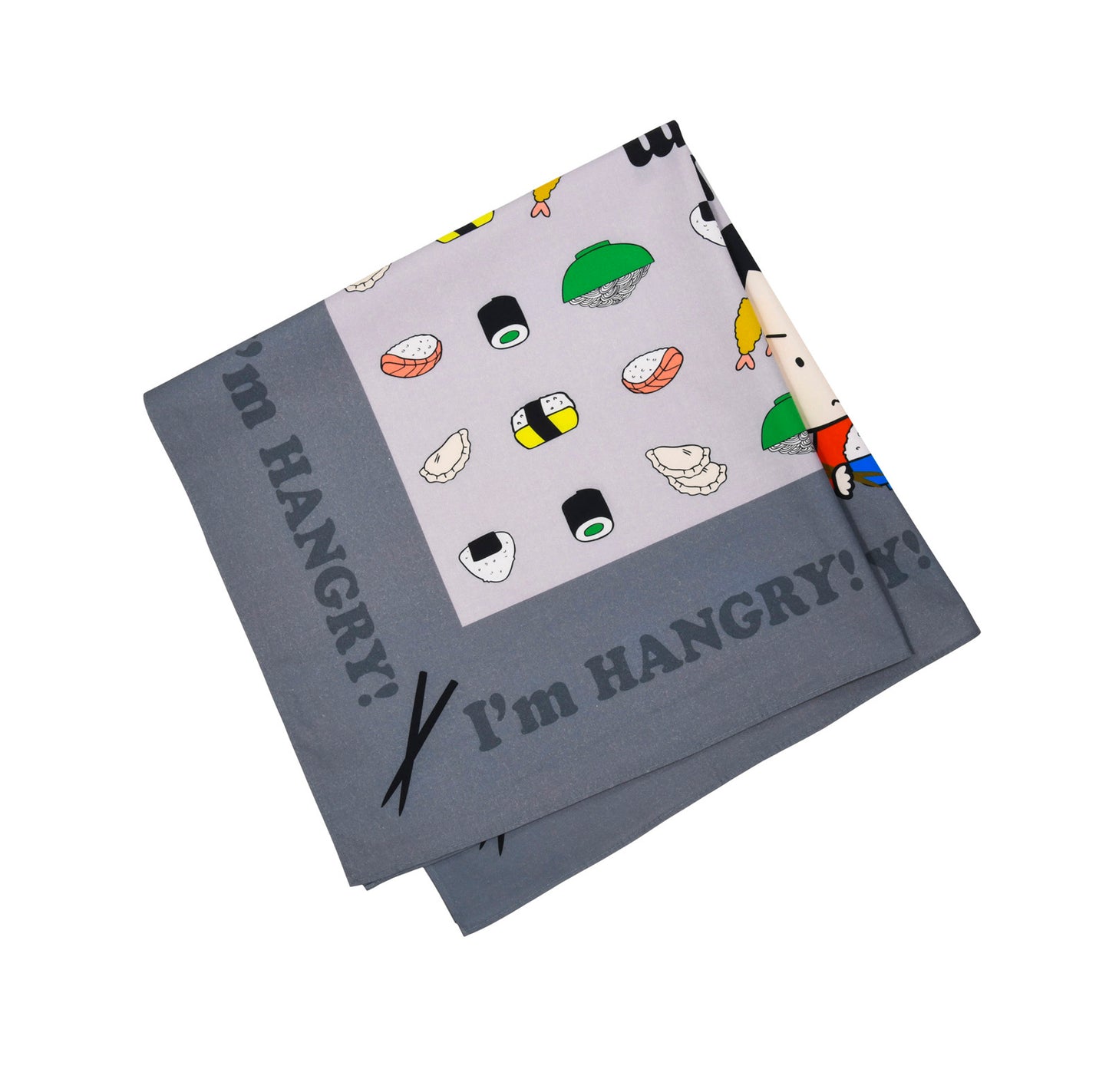 "I'm HANGRY!" Furoshiki wrapping cloth