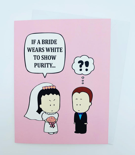 Why Does a Groom Wear Black? Wedding card