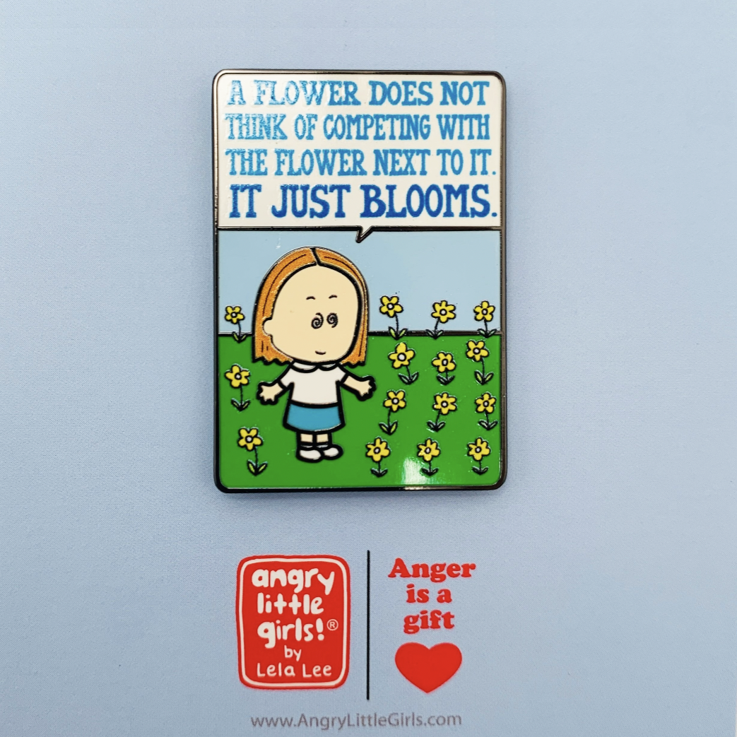 A Flower Just Blooms pin