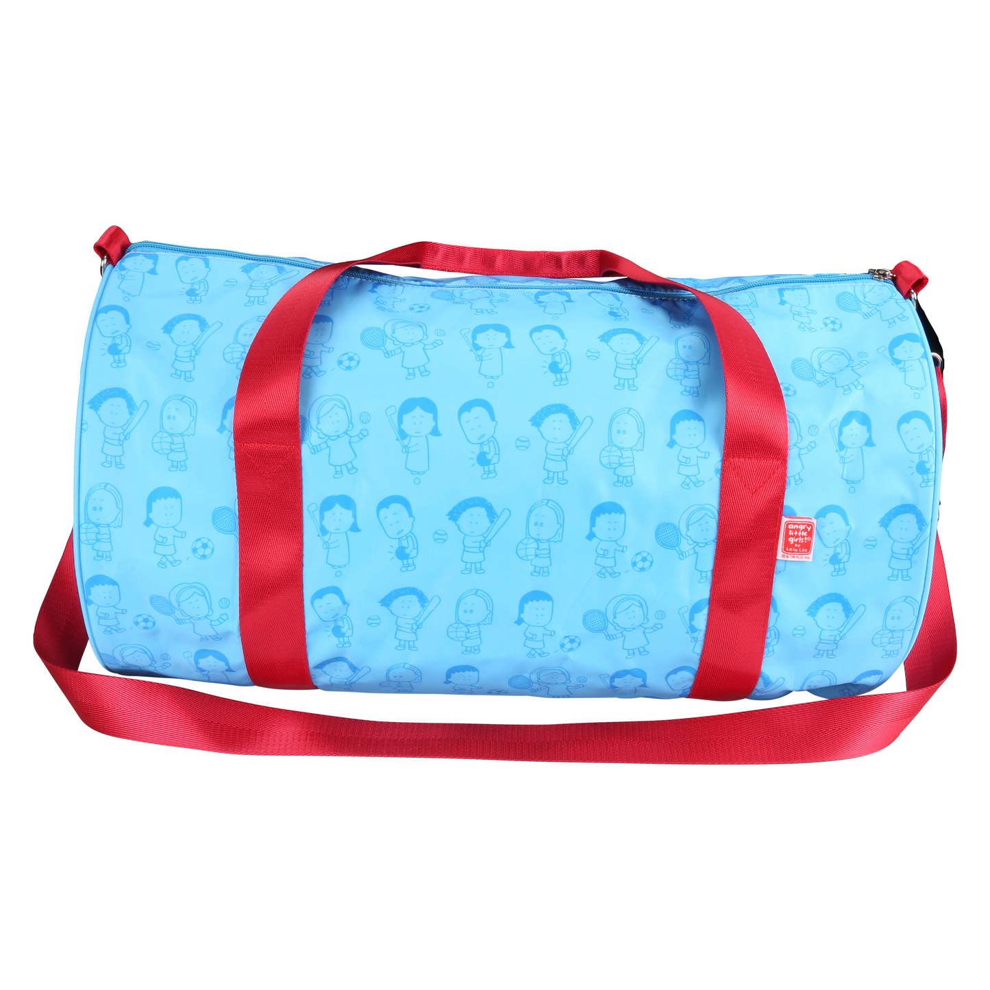 Angry Little Girls Tough on Balls Gym Duffle Bag