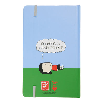 "I hate people" Blank lined journal