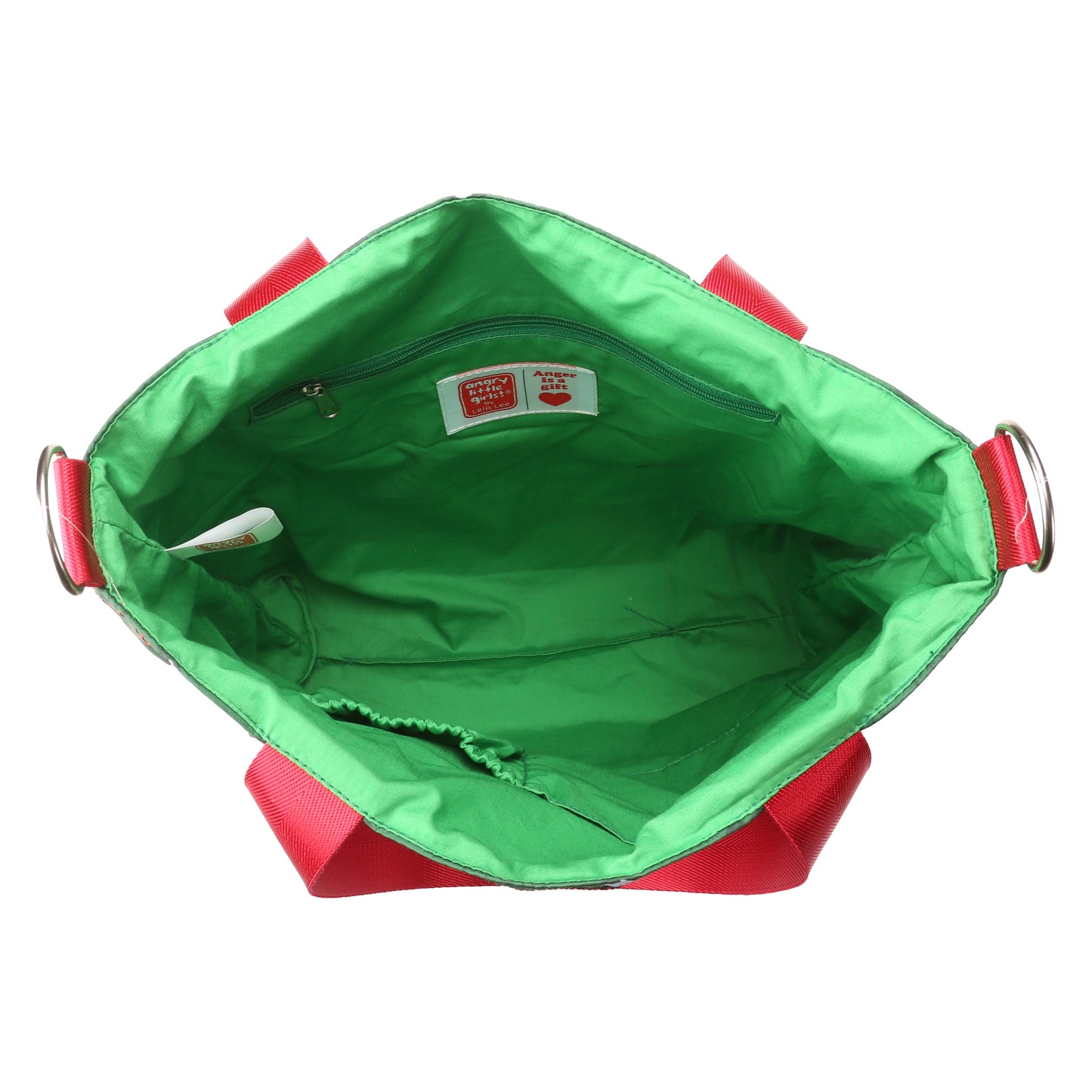 Army Green FFF crossbody tote bag