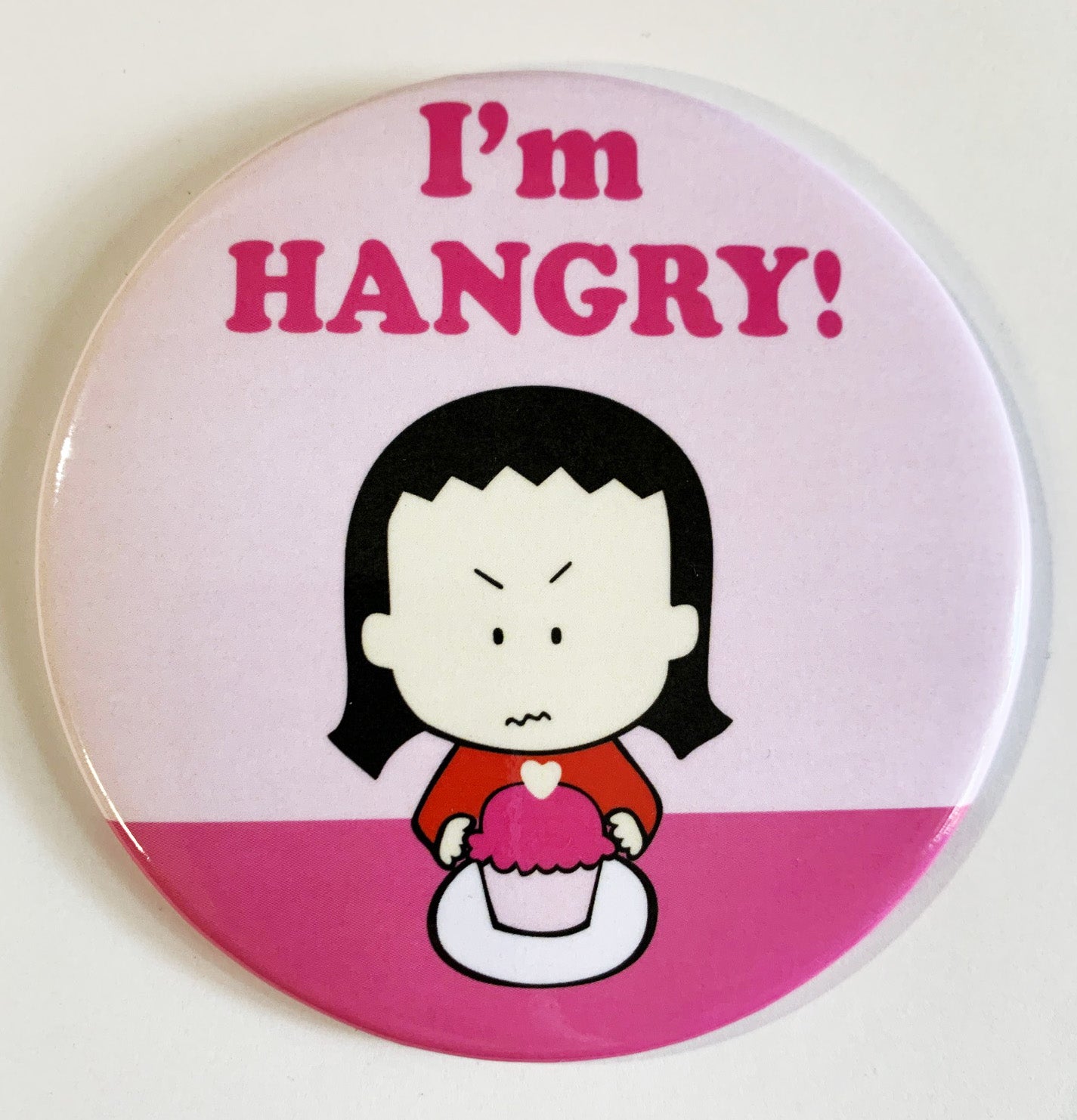 I'm HANGRY! Pink dessert magnet