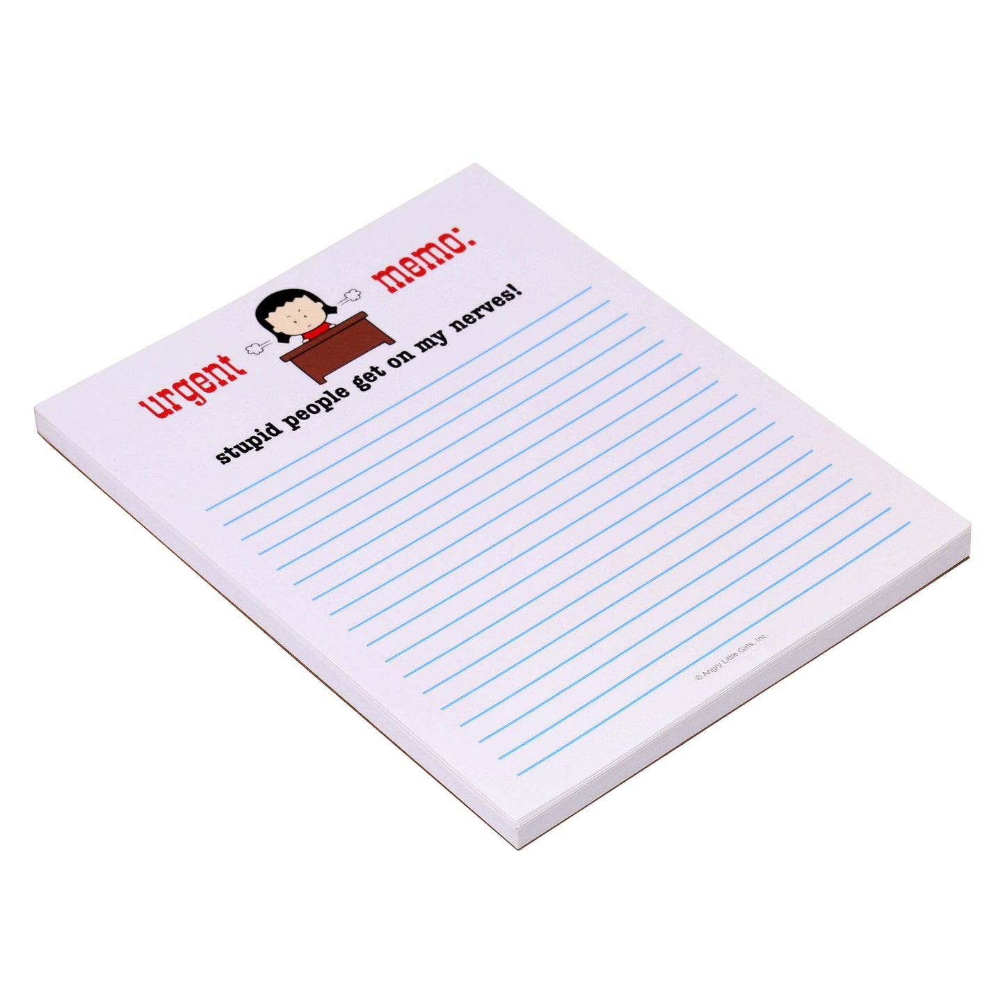 Urgent Memo: Stupid People Get on My Nerves! Notepad