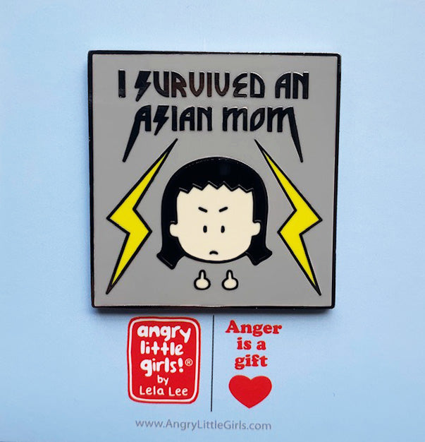 I Survived an Asian Mom Pin