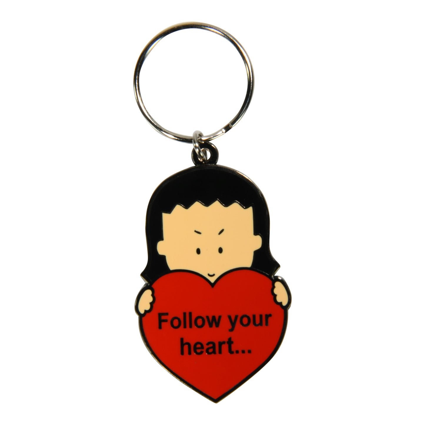 Keychain "Follow your heart...but take your brains with you!"