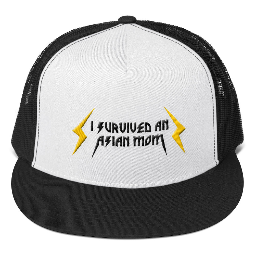 I Survived an Asian Mom Trucker Cap