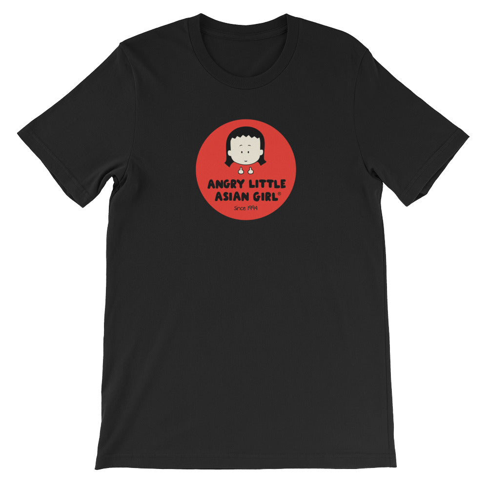 ADULT shirt: Angry Little Asian Girl Since 1994 Red Circle with Fingers