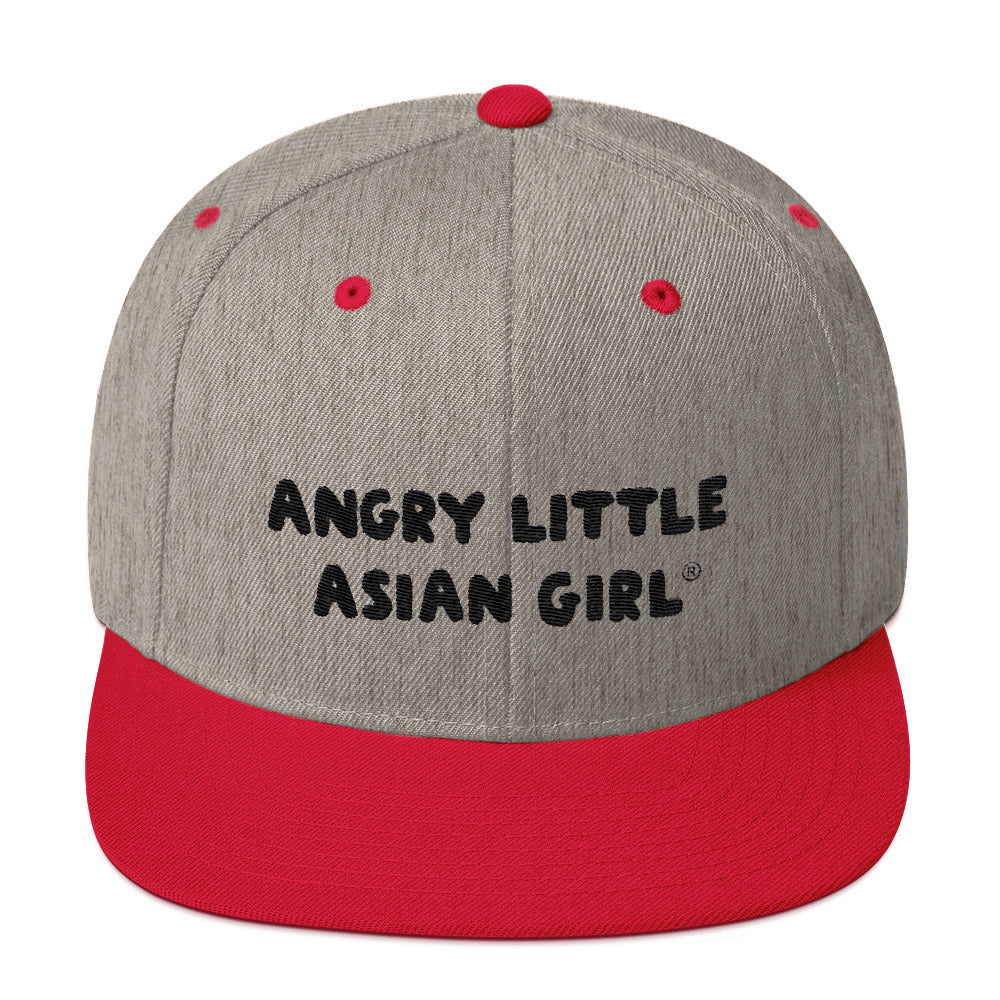 Angry Little Asian Girl Snapback Hat