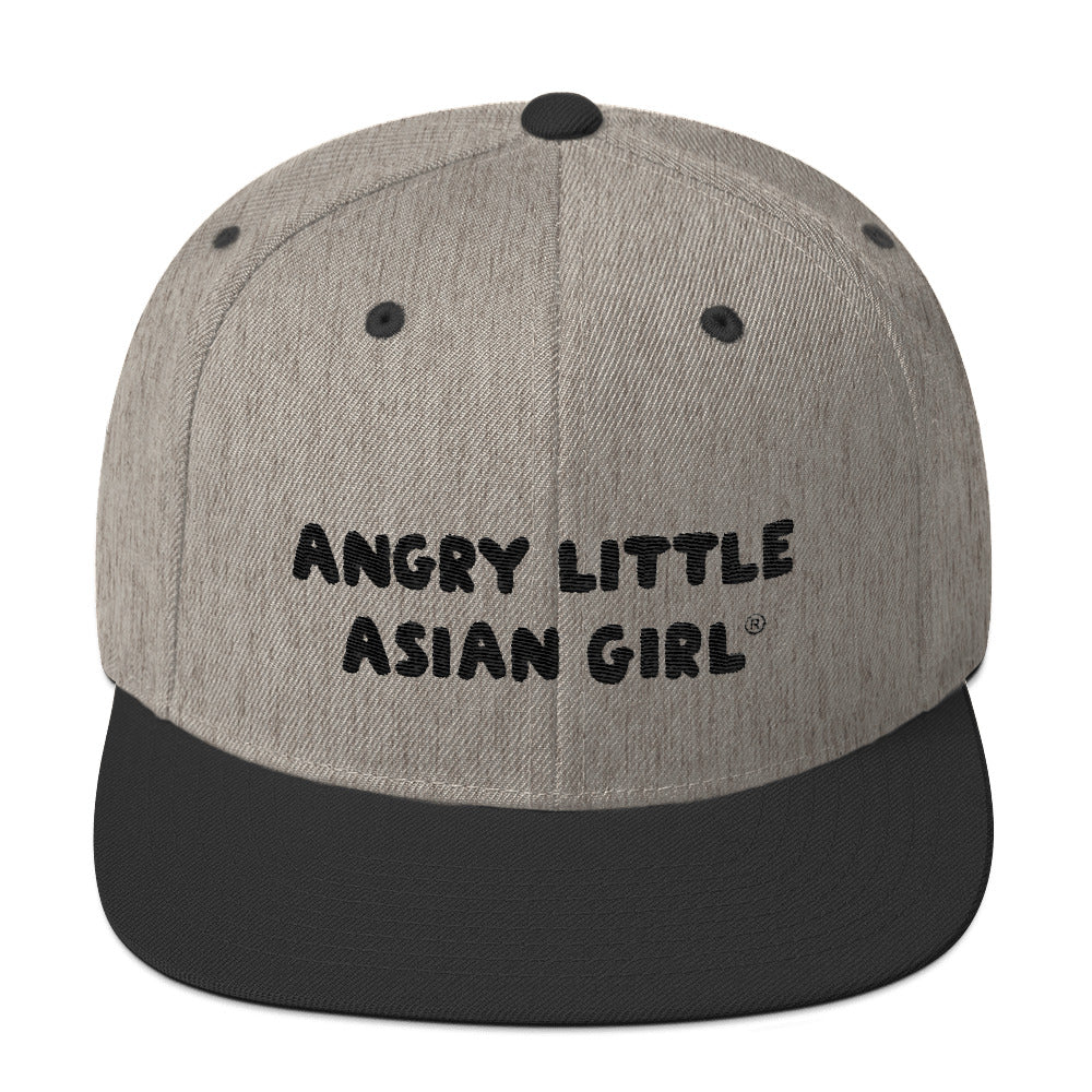 Angry Little Asian Girl Snapback Hat