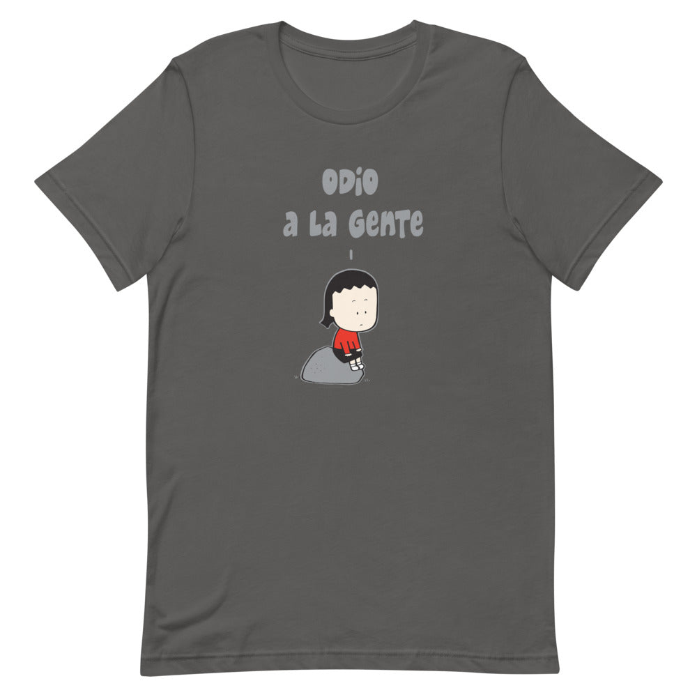 Odio a la gente short-sleeve unisex t-shirt