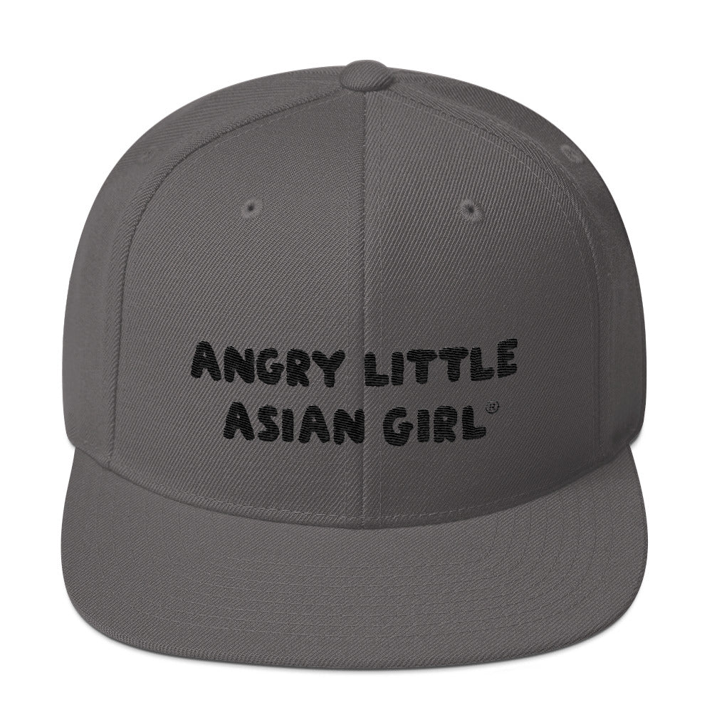 Angry Little Asian Girl Snapback Hat