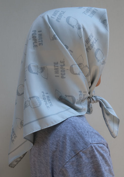 "ALAG hearts" square scarf