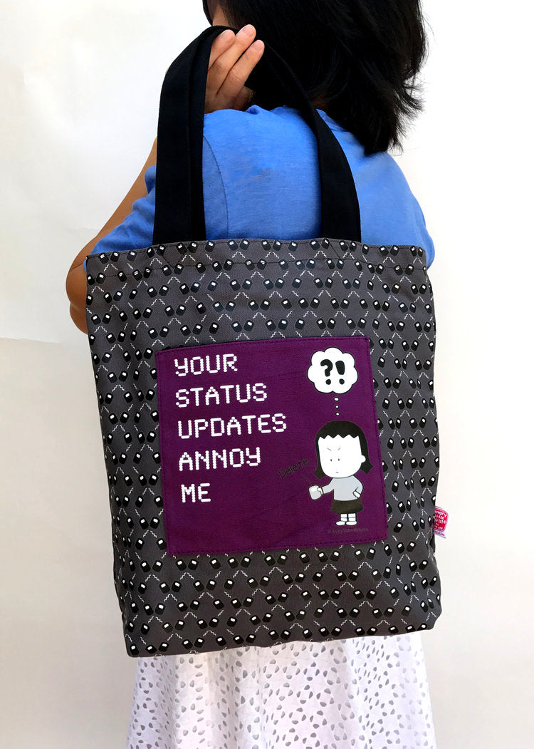"Your Status Updates Annoy Me" Tote Bag and Wallet Set