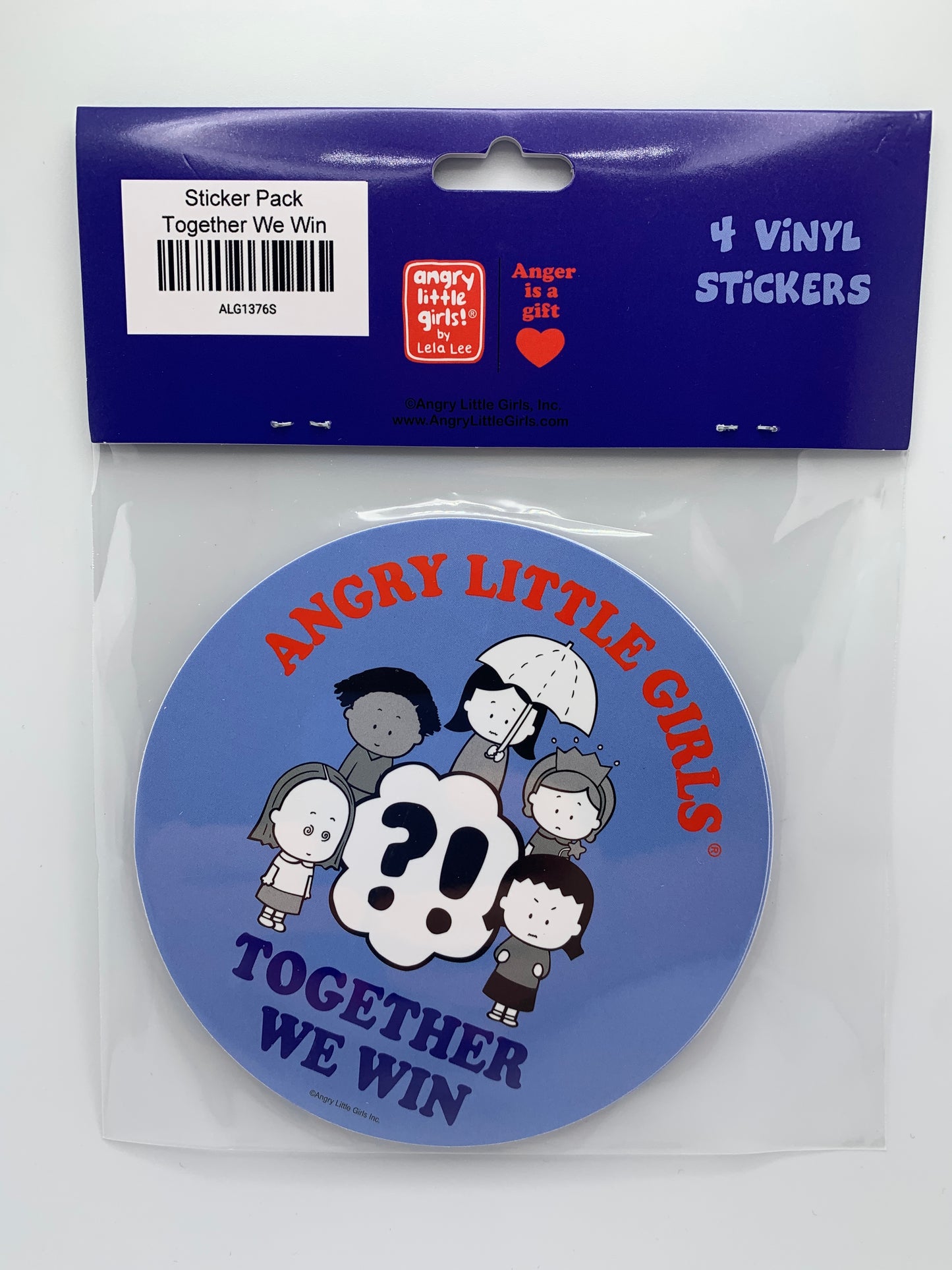 Angry Little Girls Together We Win Sticker Pack
