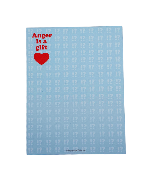 Anger is a Gift notepad