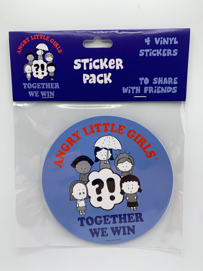 Angry Little Girls Together We Win Sticker Pack