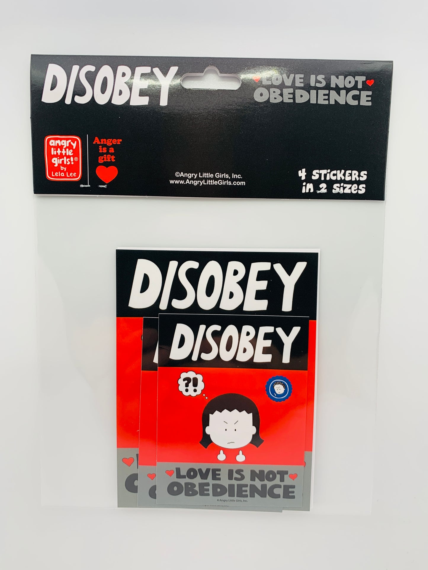 “Disobey Love is not Obedience" vinyl sticker pack