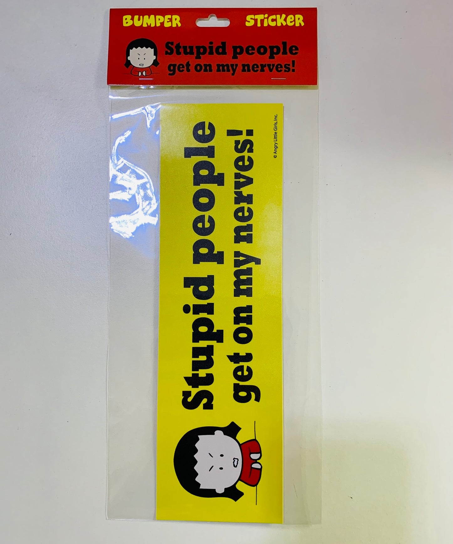 Bumper Sticker Stupid People Get on My Nerves