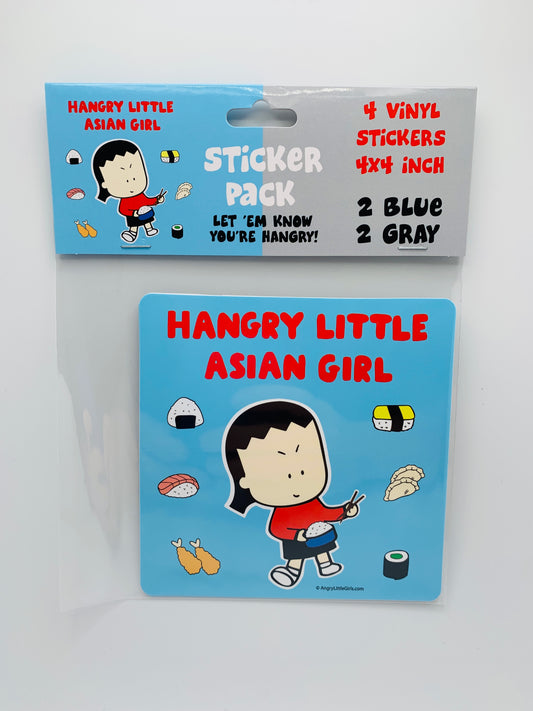 Sticker Pack Hangry Little Asian Girl