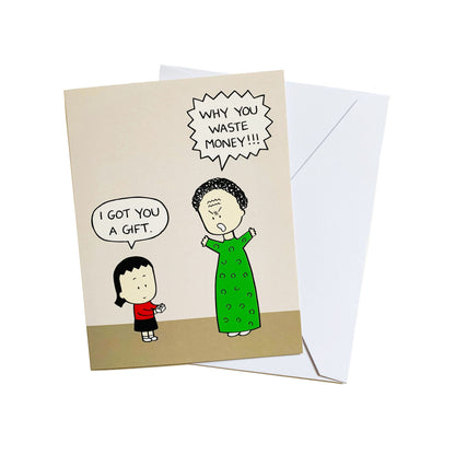 Why You Waste Money!!! Greeting Card