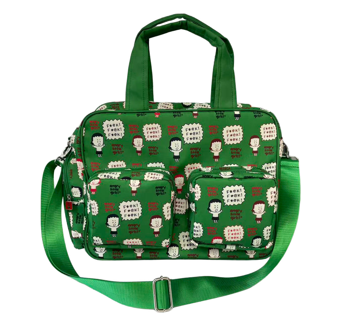 Green Camo Cargo Pockets Overnighter Bag [PRE-ORDER]