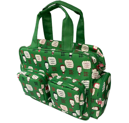 Green Camo Cargo Pockets Overnighter Bag [PRE-ORDER]