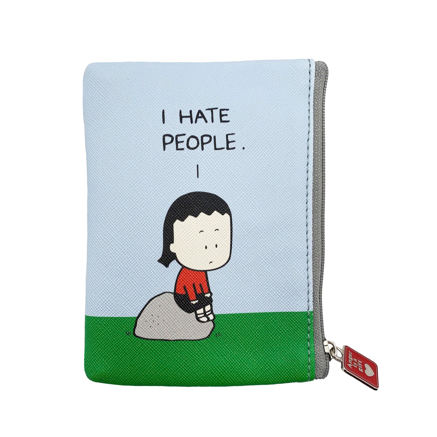 "I hate people / OMG I hate people" coin bag