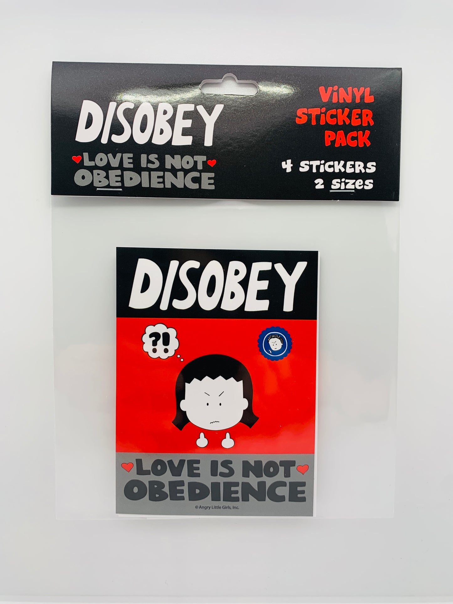 “Disobey Love is not Obedience" vinyl sticker pack