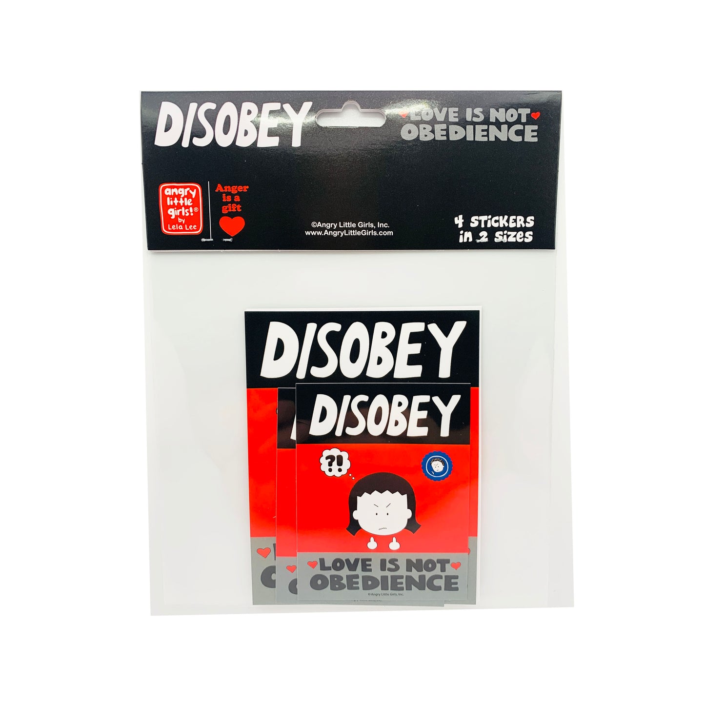 "Disobey Love is not Obedience" Vinyl Sticker Pack
