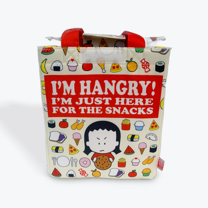Lunch bag: I'M HANGRY! Here for the Snacks (Nylon)