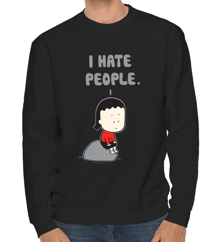 ADULT sweatshirt “I hate people”