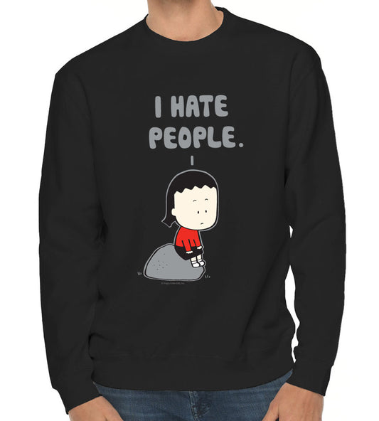 ADULT sweatshirt “I hate people”