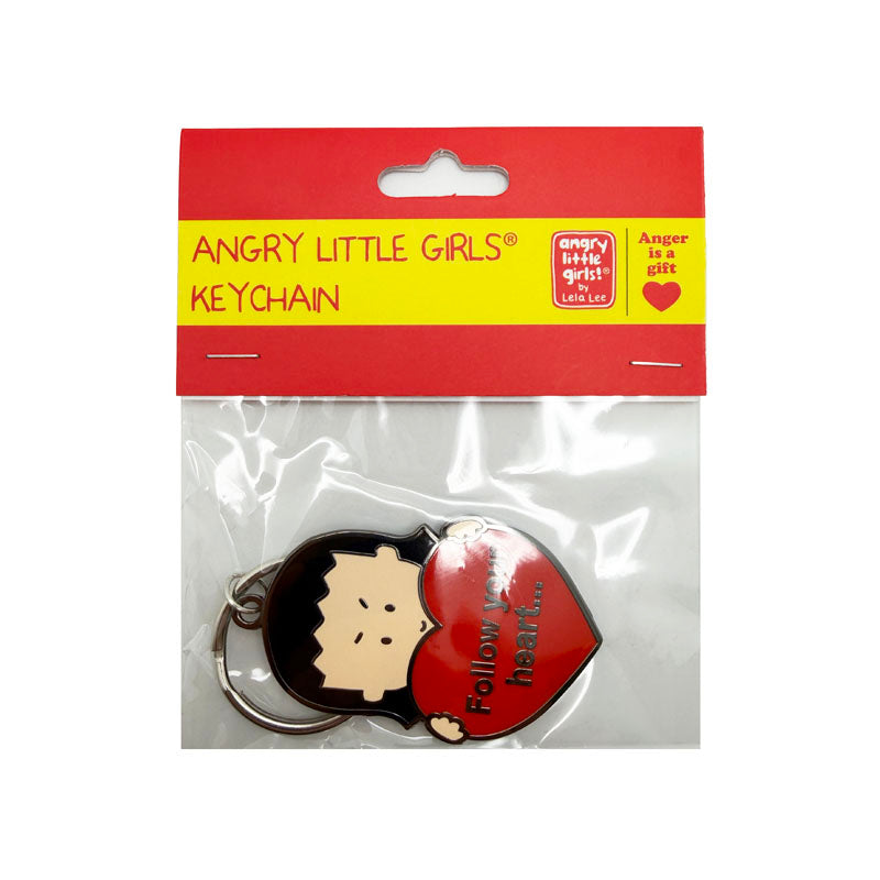 Keychain Follow Your Heart But Take Your Brains With you (Double-Sided!)