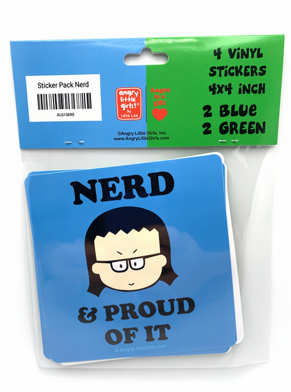 "Nerd and Proud Of It" Vinyl Sticker Pack