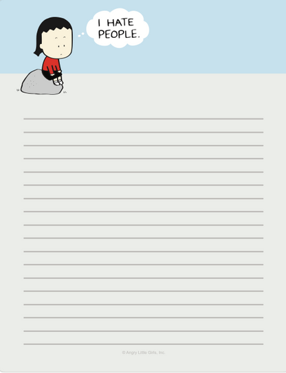 I Hate People Notepad