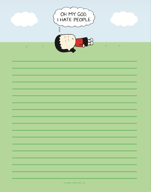 OMG I Hate People Notepad