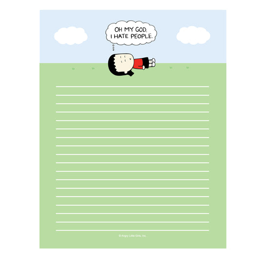 OMG I Hate People Notepad