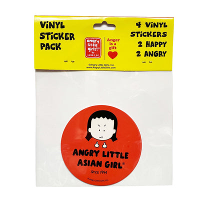 "Angry Little Asian Girl" Vinyl Sticker Pack
