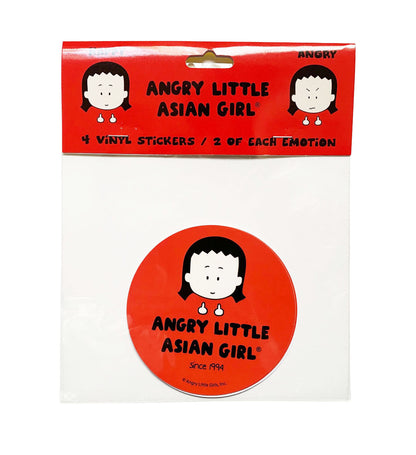 "Angry Little Asian Girl" Vinyl Sticker Pack