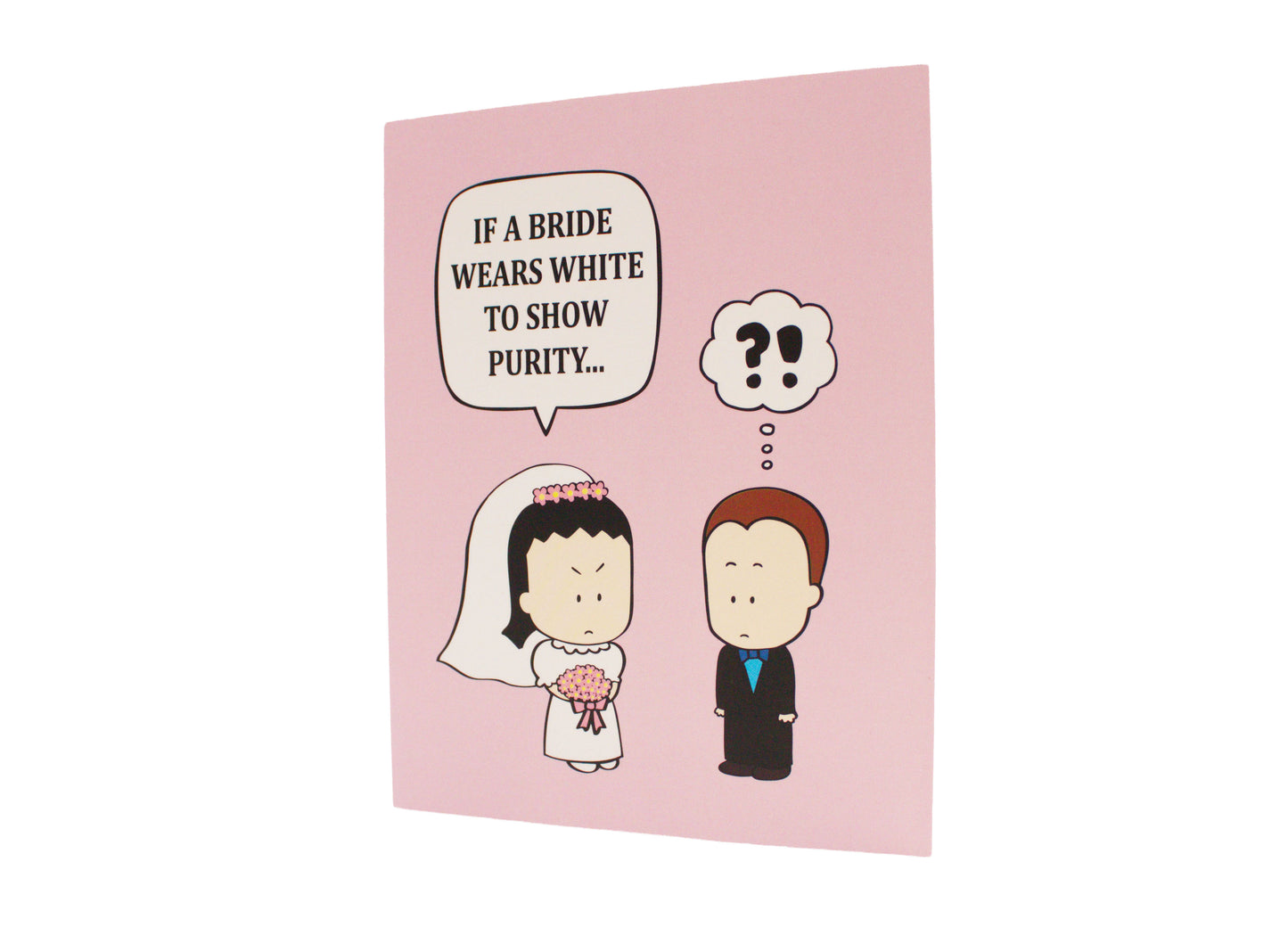 Why Does a Groom Wear Black? Wedding card