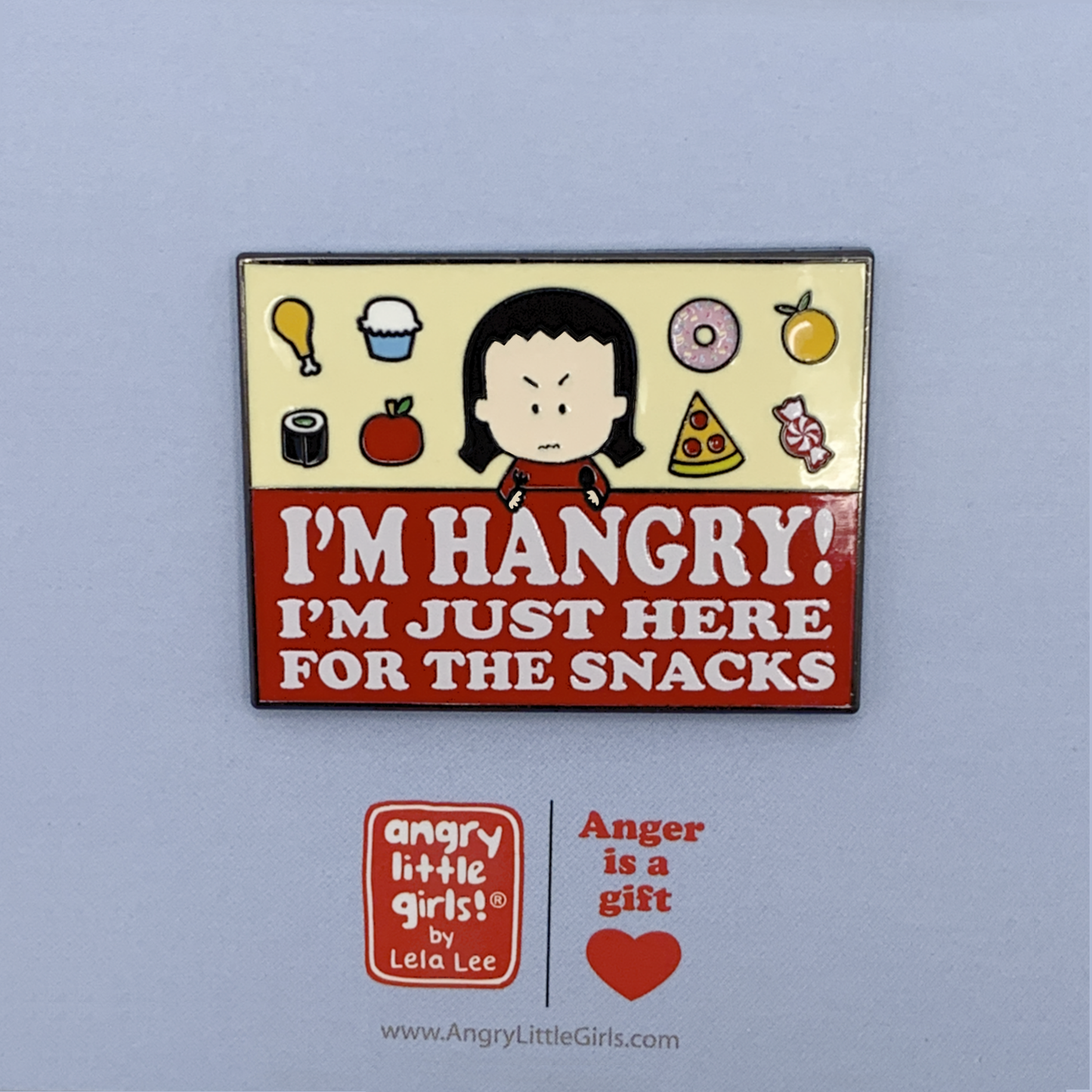 I'm HANGRY Snacks Enamel Pin