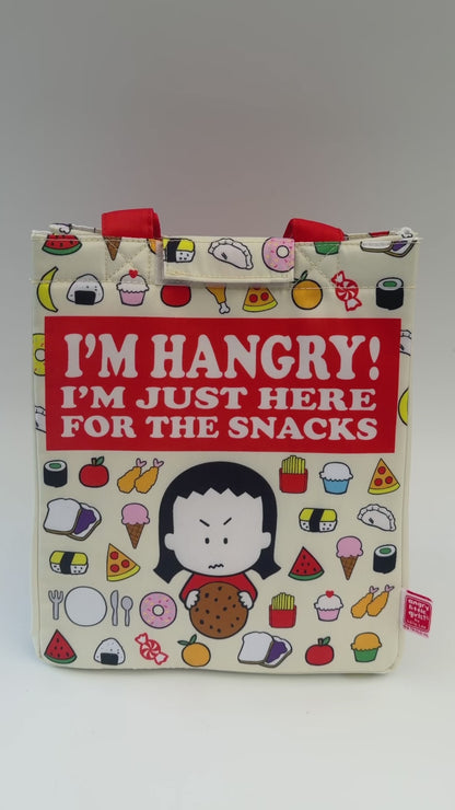 Lunch bag: I'M HANGRY! Here for the Snacks (Nylon)