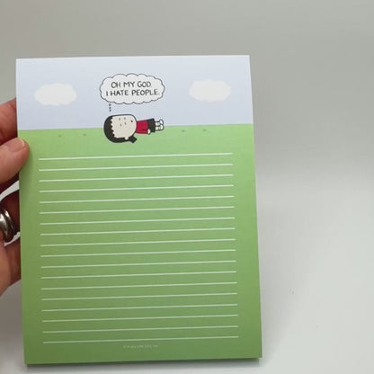 OMG I Hate People Notepad