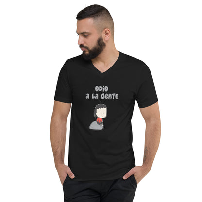 Odio a la Gente - unisex v-neck tshirt